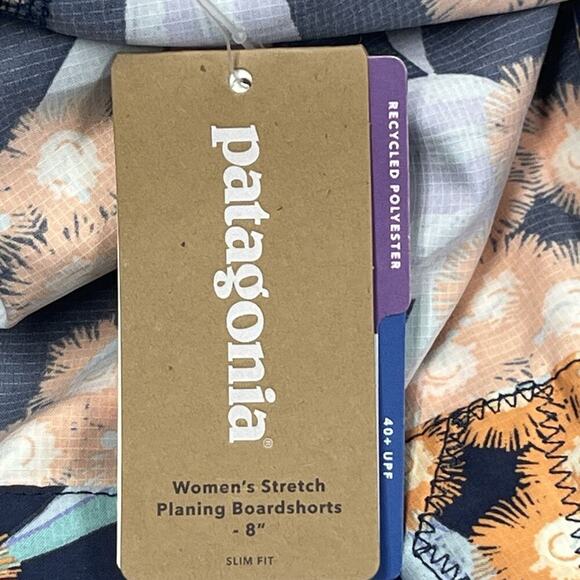 Patagonia Women's Stretch Planing Boardshorts 8” Inseam Tropical Floral 40+ UPF - Picture 10 of 12